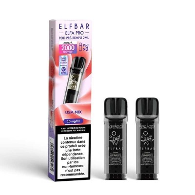 Pod USA Mix 2ml Elfa Pro ElfBar - Pack de 2 Cartouches | Kana Pharma