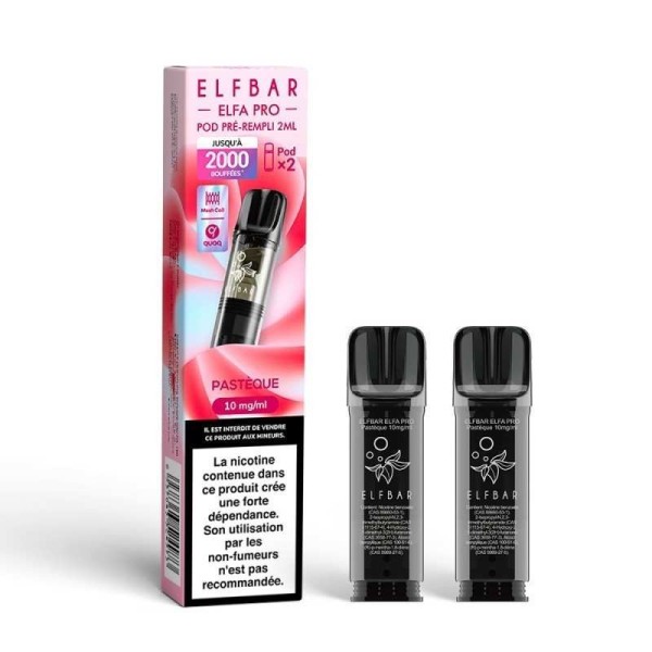 Pod pre-rempli Pasteque 2ml Elfa Pro - ElfBar (pack de 2)