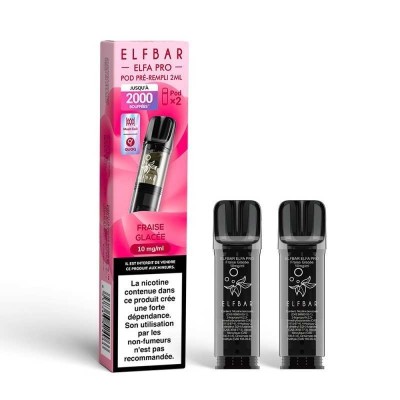 Pod Fraise Glacée Elfa Pro ElfBar 2ml - Pack de 2 | Kana Pharma