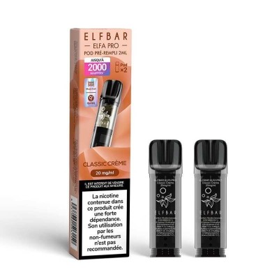 Pod Elfa Pro Classic Creme 2ml ElfBar | Pack de 2 | Kana Pharma