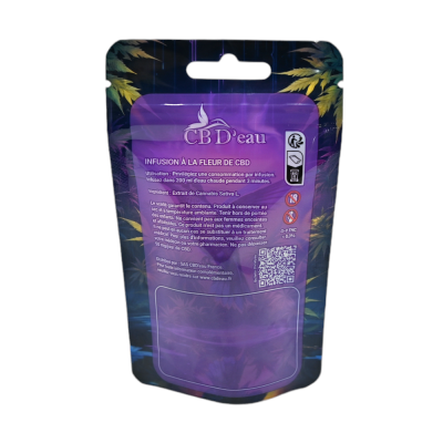 Lot de 100 pochettes CBD'eau 140x85x50mm