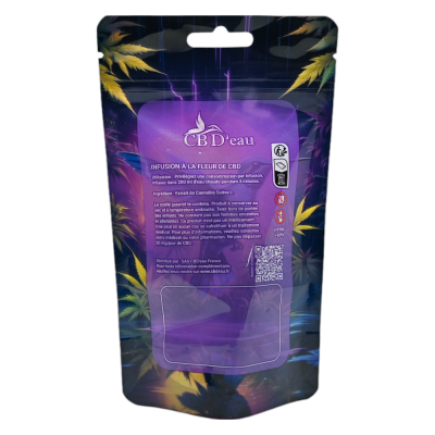 Lot de 100 pochettes CBD'eau 190x110x70mm