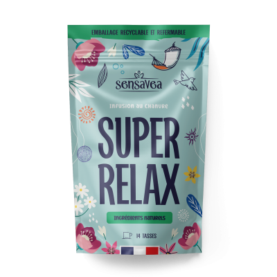 Tisane CBD Bio Super Relax Sensavea 25g | Infusion relaxante Luxembourg