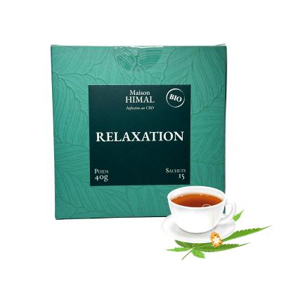 Tisane CBD Bio Relaxation Maison Himal 19mg | 15 sachets sans THC