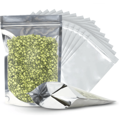 Pochette Aluminium ZIP Fenêtre 10x15cm - 100pcs | Emballage CBD Pro