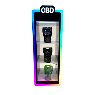 Display Vitrine LED CBD 70x26x25cm | Présentoir Lumineux Boutique | Kana Pharma
