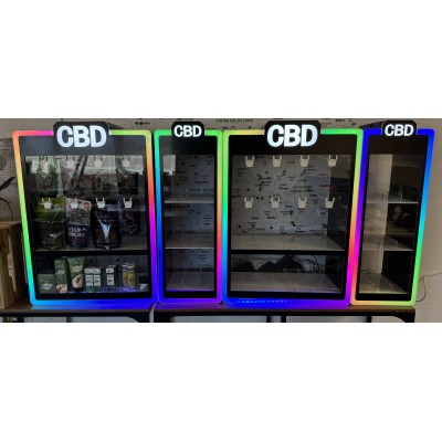 Display Vitrine LED CBD 70x26x25cm | Présentoir Lumineux Boutique | Kana Pharma