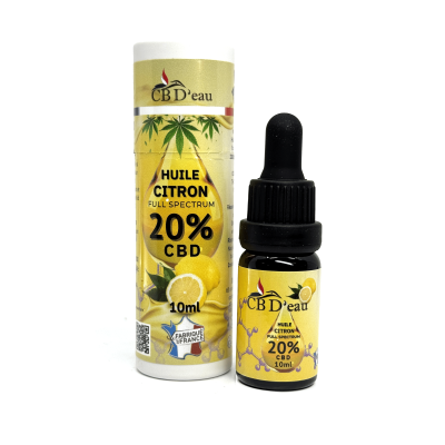 Huile CBD 20% Full Spectrum Citron CBD'EAU 10ml | Kana Pharma