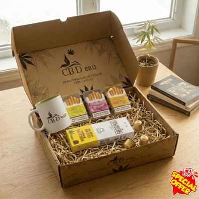 Pack CBD Pause Café Complet : Mug + Café Chanvre + 3 Cigarettes CocoriBud | Kana Pharma