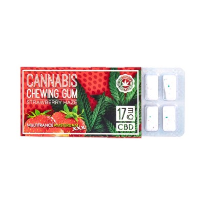 Chewing-gum CBD Fraise 17mg - Boîte 24 paquets MULTITRANCE | Kana Pharma