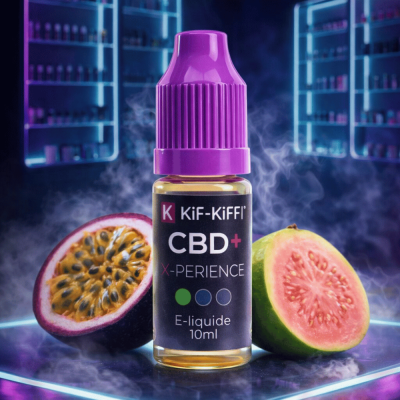 E-Liquide CBD X-Perience Kif-Kiff CBD+ Passion Goyave | Sans THC