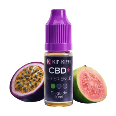 E-Liquide CBD X-Perience Kif-Kiff CBD+ Passion Goyave | Sans THC