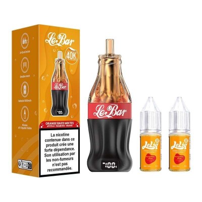 Puff Le Bar 40K Orange Baies Mixtes 22ml - 40000 Bouffées | Kana Pharma