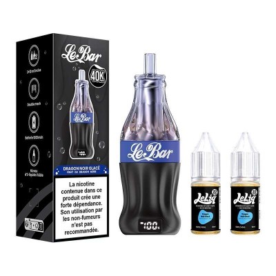 Puff Le Bar 40K Black Dragon Ice Lost Vape | 40000 bouffées | Kana Pharma