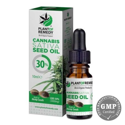 Huile CBD 30% Graines Chanvre PLANT OF REMEDY | 3000mg Sans THC