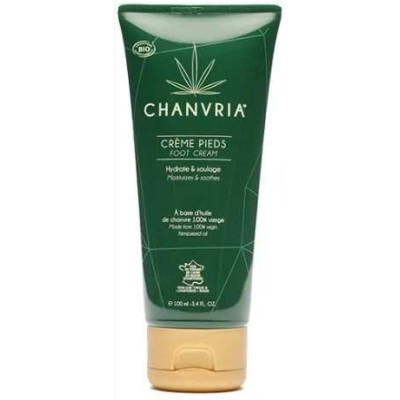 Crème Pieds Bio Chanvre CHANVRIA 100ml | Hydratation Naturelle | Kana Pharma