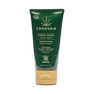 Crème Mains Huile de Chanvre Bio CHANVRIA 50ml - Certifiée ECOCERT