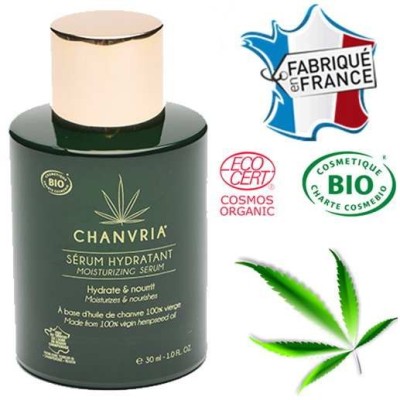 Sérum Huile Chanvre Bio CHANVRIA 30ml | Hydratant Naturel ECOCERT | Kana Pharma