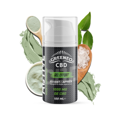 Gel Effort CBD GREENEO 1000mg - Récupération Musculaire Naturelle