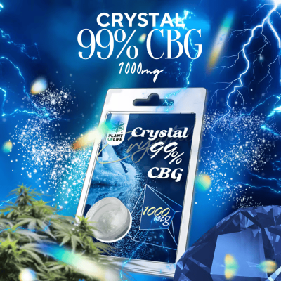 Cristaux CBG 99% 1000mg Plant of Life | Isolat CBG Pur | Kana Pharma