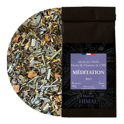 Tisane CBD Bio Méditation 30g | Maison Himal | Kana Pharma