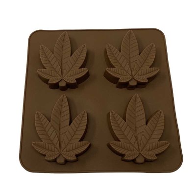 Moule Silicone 4 Compartiments Marron 20x20cm | Qualité Alimentaire | Kana Pharma