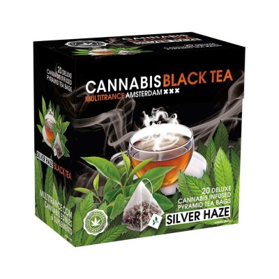 Thé CBD Silver Haze Black & Raw | 20 sachets Multitrance | Kana Pharma