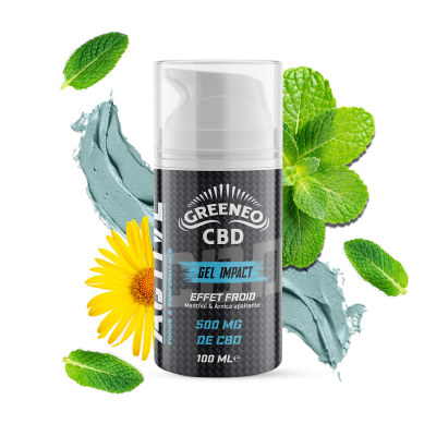Gel Effet Froid CBD 500mg Greeneo | Menthol Arnica 100ml | Kana Pharma