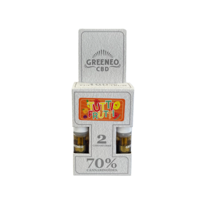 Cartouches CBD Full Spectrum 70% Greeneo - Pack 2 pcs | Kana Pharma