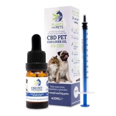 Huile CBD 6% pour Animaux Plants For Pets - Arôme Foie de Morue | Kana Pharma