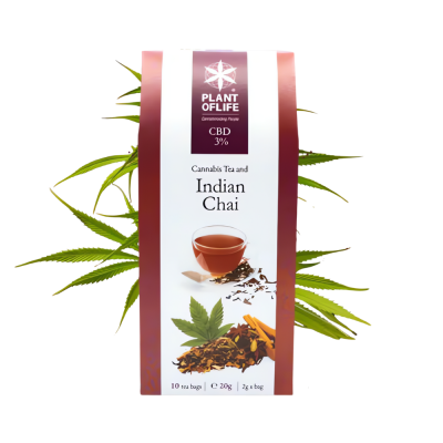 Thé CBD Bio Indian Chai 3% | Infusion Relaxante aux Épices | Kana Pharma