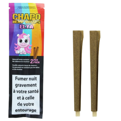 Blunt Chanvre Elya Bubblegum | 2 Feuilles Naturelles Sans Tabac | Kana Pharma