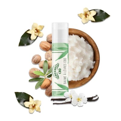 Stick Lèvres CBD Greeneo 1% - Baume Naturel Vanille | Kana Pharma