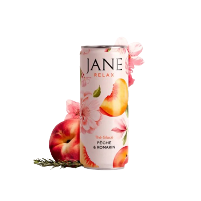 Thé CBD Pêche Romarin Bio JANE 35mg | Sans THC | Kana Pharma