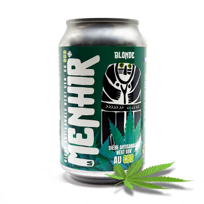 Bière CBD Menhir 33cl ★ Blonde Artisanale 0,4mg CBD | Kana Pharma
