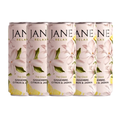 Thé CBD Gingembre Citron Jasmin Bio JANE 35mg | Kana Pharma