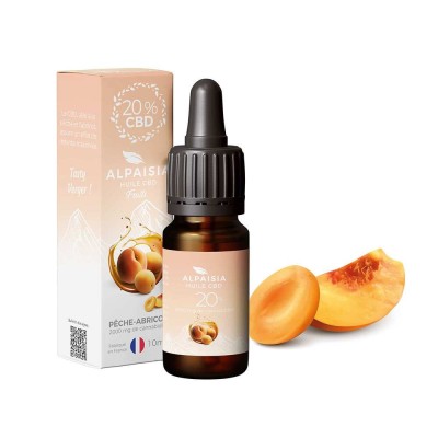Huile CBD 20% Pêche Abricot Broad Spectrum - Fabrication Française | Kana Pharma