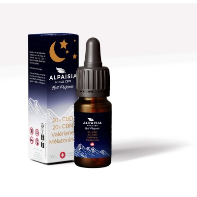 Huile CBD 20% Full Spectrum Nuit Profonde | Valériane Mélatonine