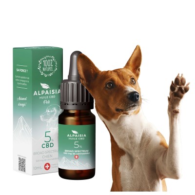Huile CBD 5% Chien Broad Spectrum ALPAISIA | Arôme Bacon 10ml