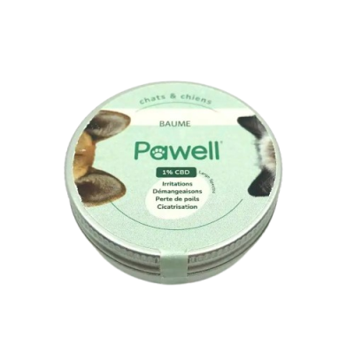 Baume CBD Apaisant PAWELL 1% pour Animaux | Truffe & Coussinets 30ml