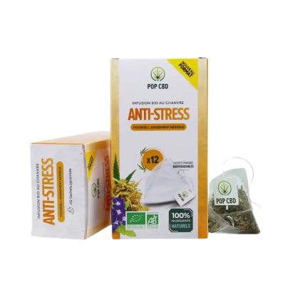 Tisane CBD Bio Anti-Stress POP CBD | 12 Sachets | Kana Pharma