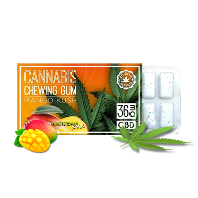 Chewing-gum CBD Mangue Multitrance 36mg - Boîte 24 Paquets | Kana Pharma