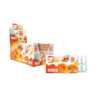 Chewing-gum CBD Mangue ASTRA HEMP - Boîte 24 paquets | Kana Pharma