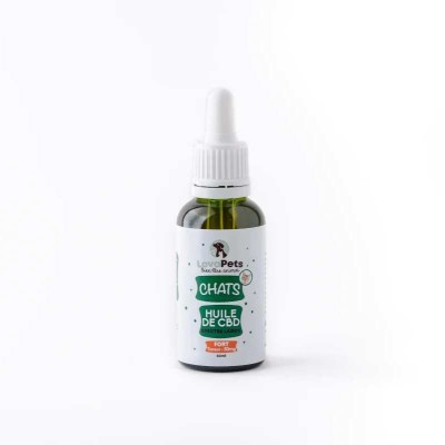 Huile CBD Chat 50mg Bio Arôme Saumon | LovaPets | Kana Pharma