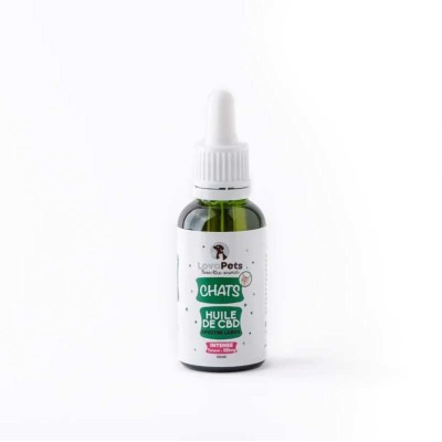 Huile CBD Chat 100mg Bio Saumon | LOVAPETS Broad Spectrum 30ml