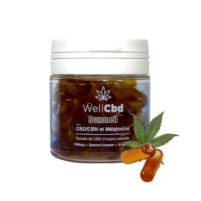 Gélules CBD Sommeil Well CBD | Mélatonine & Plantes Apaisantes | Kana Pharma