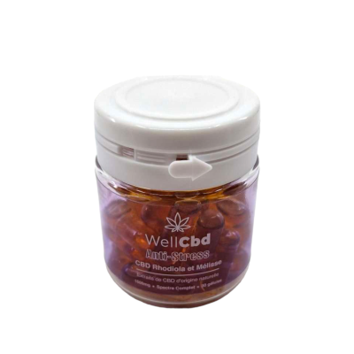 Gélules CBD Anti-Stress Rhodiola Mélisse | Well CBD | Kana Pharma