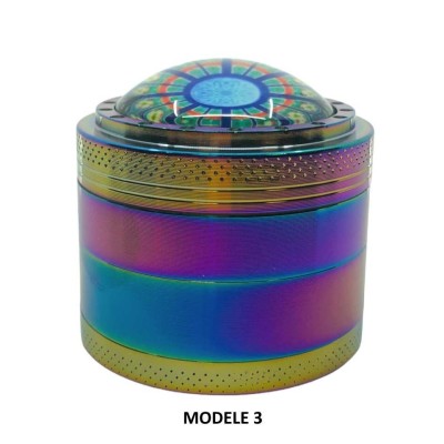 Grinder ZORR Rainbow Epoxy 50mm | 4 Parties | 3 Modèles | Kana Pharma