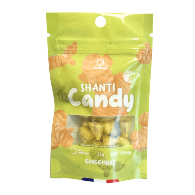 Bonbons CBD Gingembre NOVALOA 750mg | Sans Sucre Full Spectrum | Kana Pharma