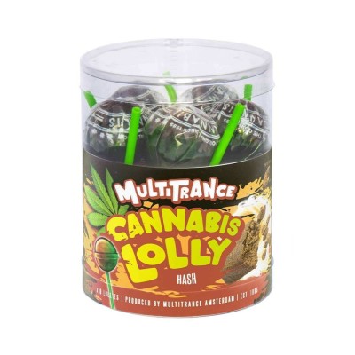 Sucettes Cannabis Hash x10 MULTITRANCE - Goût Chanvre Sans THC